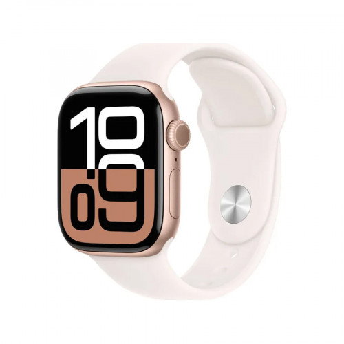 Apple Watch Series 10 GPS 42mm Rose Gold Alu. Case w. Light Blush Sport Band - S/M (MWWH3) б/у